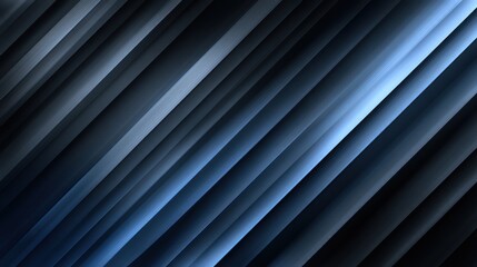 Obraz premium Diagonal bands of blue-gray flow and alternate lights, abstract background illustration