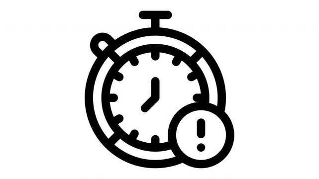 chronometer minimalist line animation