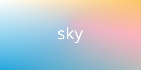 Minimal gradient sky background with soft pastel tones. Ideal for use in website design, app UI, and digital products.