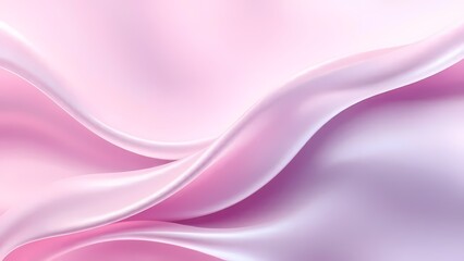 Obraz premium 幻想的な輝きを放つピンクと紫の流れる光沢生地1