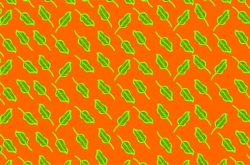 Seamless pattern of green leaves background. Seamless pattern of floral leaves background. Perfect for background, backdrop, wallpaper, theme, packaging, wrapping paper, textile and fabric. 