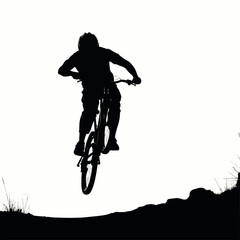 "BMX Freestyle Backflip Silhouette"