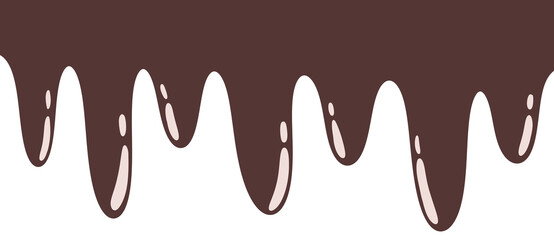 melted chocolate dripping