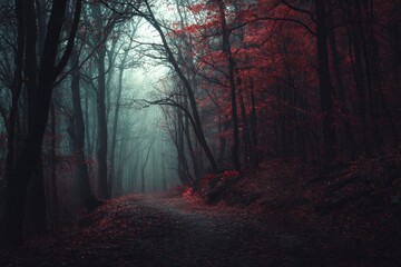 Obraz premium Mysterious Forest Path