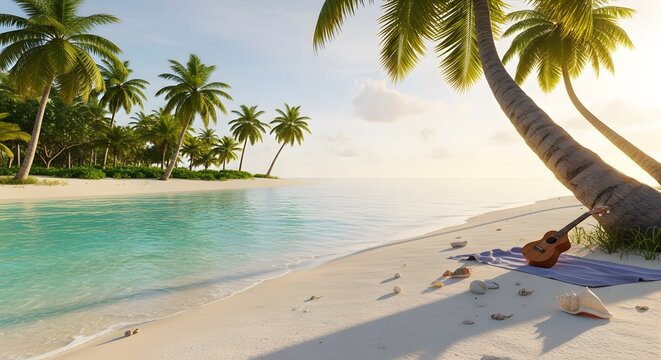 Tropical Beach Scene