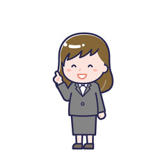 会社員／ななめ／女性 13