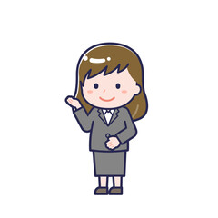 会社員／ななめ／女性 18