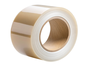 Ultra realistic roll of transparent adhesive tape, isolated on a transparent background