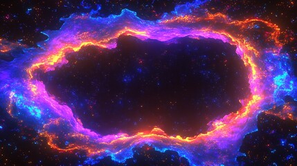 Abstract swirling cosmic frame