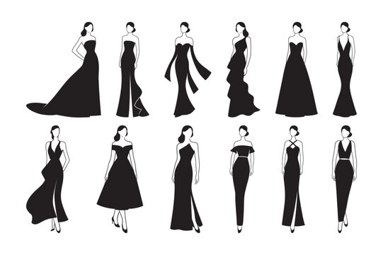 green emerald velvet dress The Fashion Design Book: A Library of Silhouettes & Style Details for  Drawing Flat Fashion Sketches: Dunham, Gina Renee: 9783952578902:  Amazon.com: Books