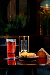 Luxury Beverage Concept with Bright Garnish