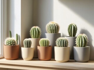 Cactus with modern interior design B