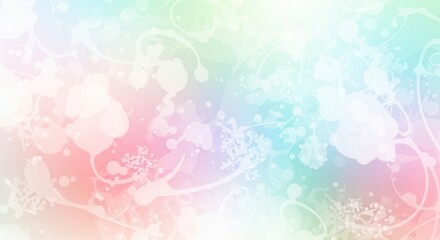 Pastel dreams unfold in this soft abstract background, featuring gentle gradients and delicate white shapes, perfect for adding a touch of whimsy to any design.