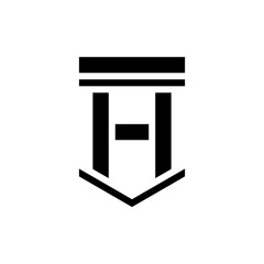 initials letter H creative logo design