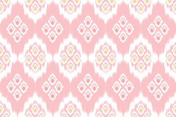 Ethnic ikat beautiful seamless pattern. Native traditional. Design for background, wallpaper, vector illustration, fabric, clothing, batik, carpet, embroidery.