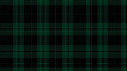 A pixelated, retro 16-bit style Black Watch Tartan pattern with bold navy, green, and black lines, vibrant and nostalgic for digital art backgrounds.