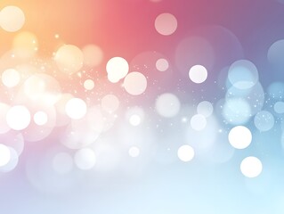 Fototapeta premium bokeh light vector effect, circular light dots in soft gradient overlaying white background 