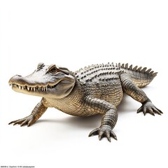 Naklejka premium Photo of Crocodile Isolated on white background