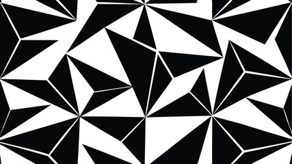 Repeating Sharp Angular Polygon Pattern in Vector Format for Graphic Design