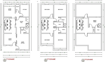 vector sketch illustration silhouette design site plan layout villa townhouse modern minimalist with interior furniture