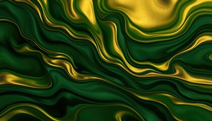 Obraz premium Abstract green and gold marble texture background art for design and creative purposes