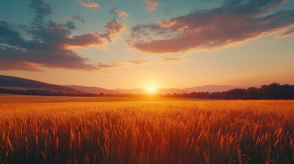 Sunrise Over the Horizon with Soft Light Representing New Beginnings Hope and Peaceful Morning Scenes for Meditation Wellness and Morning Campaigns