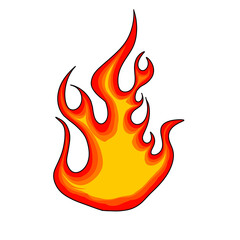 illustration of a fire