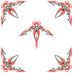 hotrod car retro classic pinstripe freehand drawing editable vector graphic design 