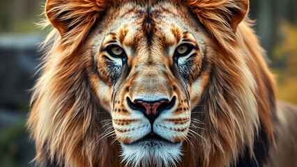 Fototapeta premium Majestic Stare of the Lion