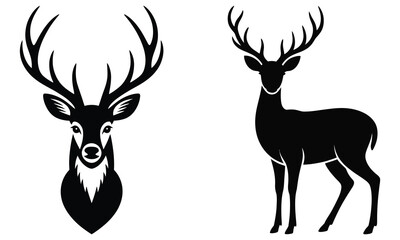 deer silhouette vector