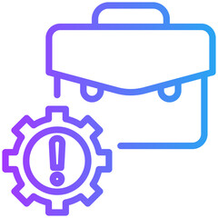 Failure icon for business risk, website, application, printing, document, poster design, etc