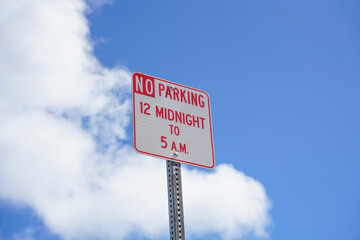 no parking sign