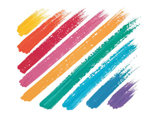 Creative brush stroke collection on white background with abstract painted lines, ink textures, and hand-drawn elements for modern design, posters, and backgrounds.