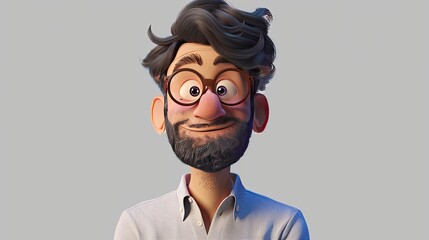 Animator Isolated with Grey Background