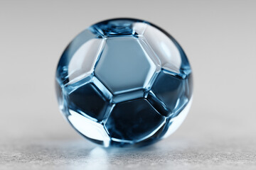 Naklejka premium 3D render of water molecule crystal structure