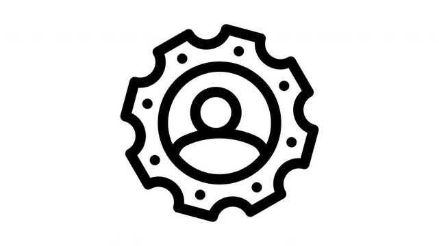 social engineering minimalist line animation