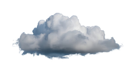 Isolated Cumulus Cloud on Black Background Weather Image
