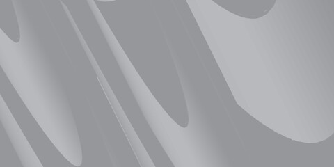 Abstract  white and gray color, modern design stripes background with geometric round shape. Vector illustration.