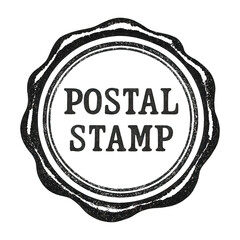 PNG Vintage postal stamp illustration.