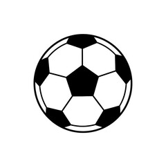 Fototapeta premium Soccer Ball with Black and White Pentagons
