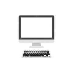 Fototapeta premium Computer with Keyboard