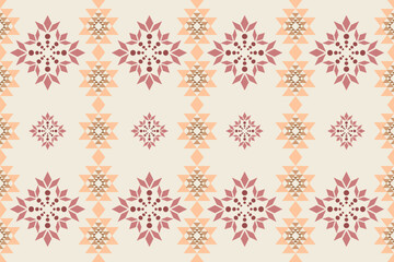 Ethnic geometric oriental traditional Aztec Boho seamless pattern. Native decorative elements tribal geometry design for fabric, clothing, embroidery, ornament, wallpaper, texture, textile