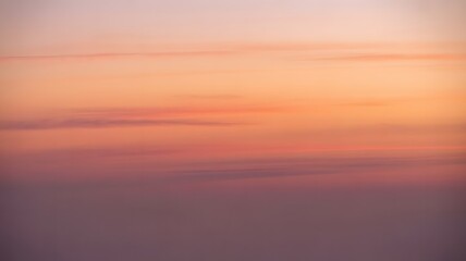 Soft Hues of Sunset Sky Gradient of Orange Pink and Purple Colors