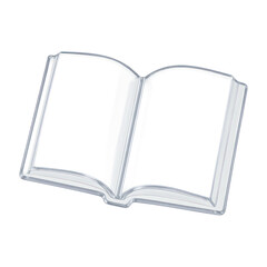 PNG Open blank book illustration.