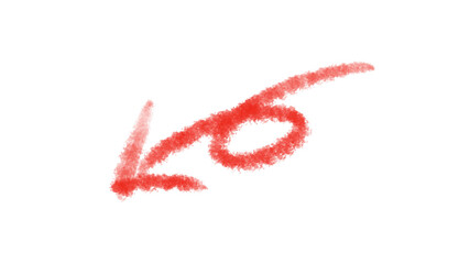 Hand drawn arrow icon 002 red