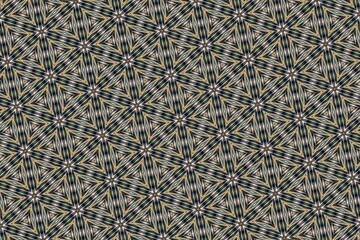 "Intricate geometric starburst pattern, modern black and yellow textile design, bold and sharp geometric wallpaper print, sophisticated interior decor, contemporary star pattern, luxurious geometric t