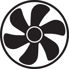 Obraz premium Industrial Fan Blades Icon