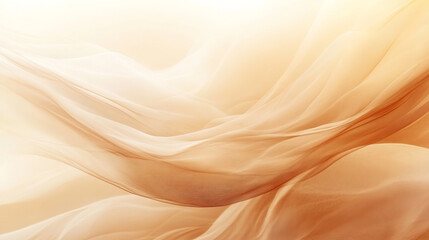 Obraz premium Soft, flowing, warm-toned fabric drapes