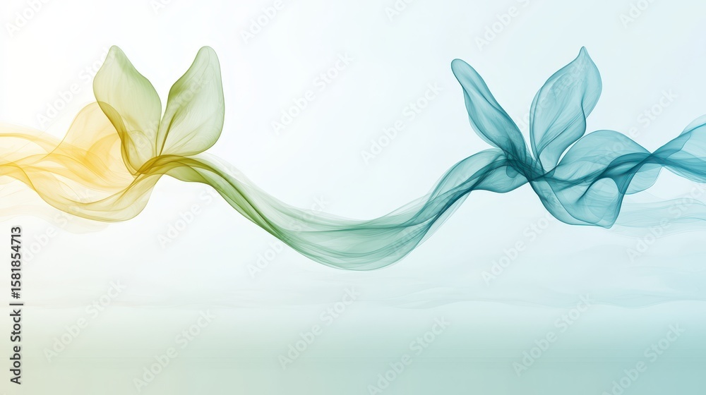 Sticker abstract smoke background, a captivating swirl of colors and ethereal patterns