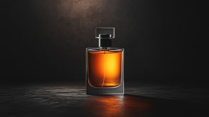 Mock up empty perfume bottle.
